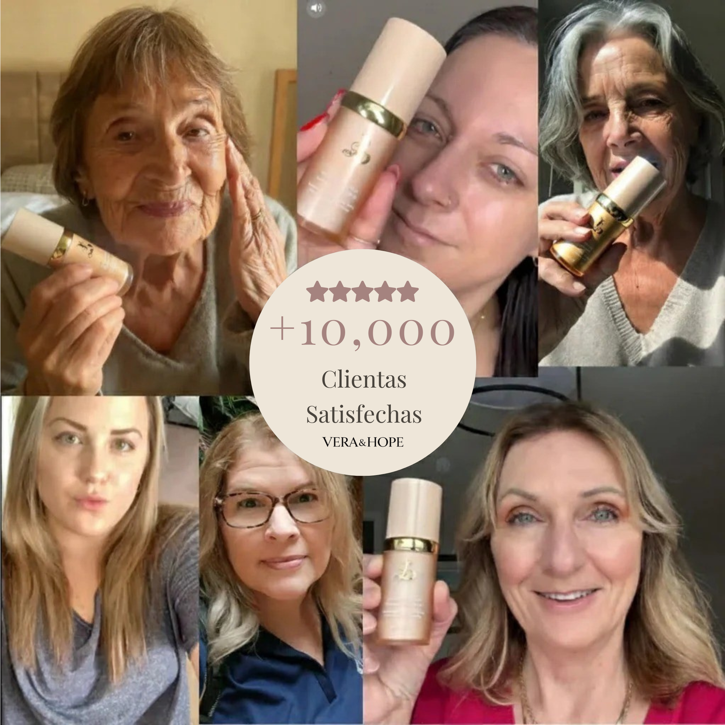 Base de Maquillaje Antiedad con SPF 50 – Se Adapta a tu Tono de Piel